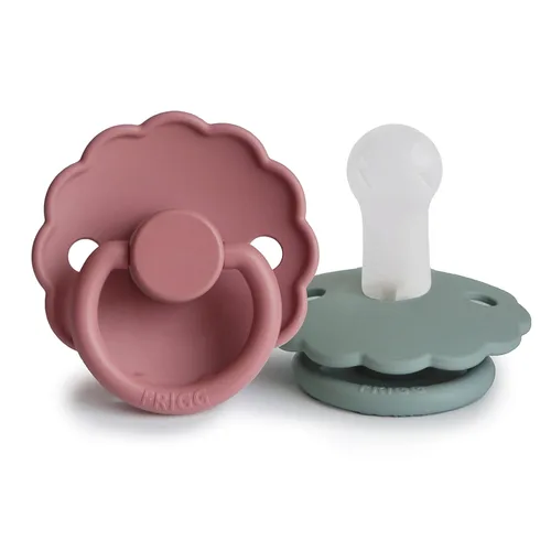 Vista 21 de FRIGG Daisy SilkySoft - Chupete de silicona para bebé, fabricado en Dinamarca, sin BPA (aurora/blanco brillante, 6-18 meses)
