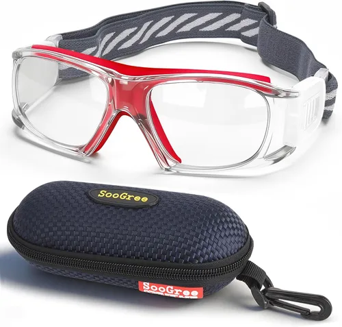 Vista 8 de SooGree Anteojos deportivos para hombres y mujeres, para baloncesto, fútbol, deportes, antiniebla, choque, colisión, gafas de uso