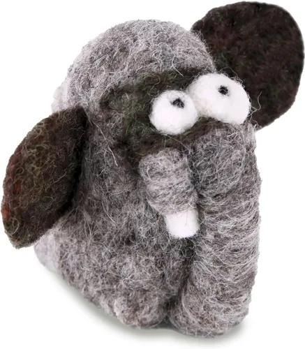 Vista 2 de Kit de fieltro de aguja Woolbuddy para principiantes y adultos – Kit de iniciación de animales de fieltro DIY con lana natural, agujas para fieltro