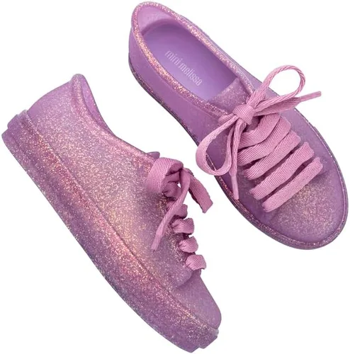 Vista 7 de mini melissa Tenis de cadera para niños Escarcha Lila