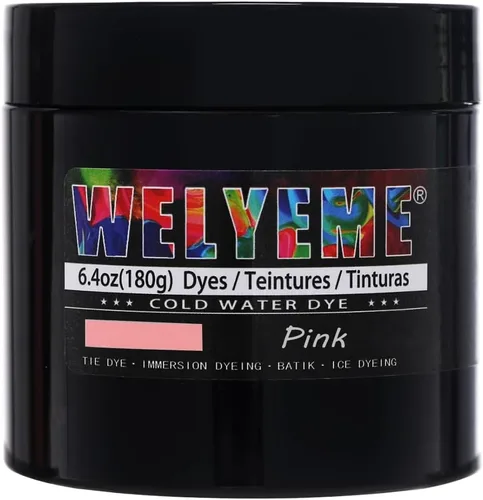 Vista 8 de Polvo de tinte para agua fría, surtido de 8 colores, 7/2-oz. frascos a granel, para teñido anudado, batik, teñido con hielo