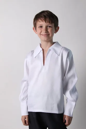 Vista 7 de Camisa clásica renacentista para niños (elige color y tamaño)