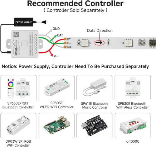 Vista 4 de WS2811ALL, Blanco (White PCB)