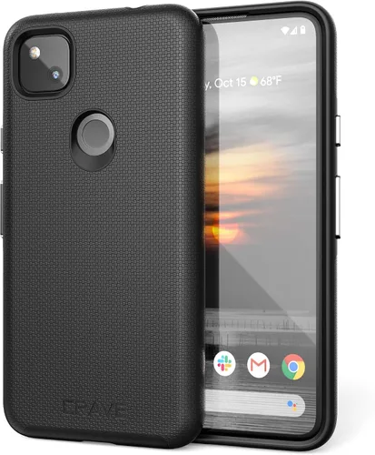 Vista 7 de Crave Dual Guard Pixel 4a - Funda para celular de doble protección para Google Pixel 4a Verde bosque