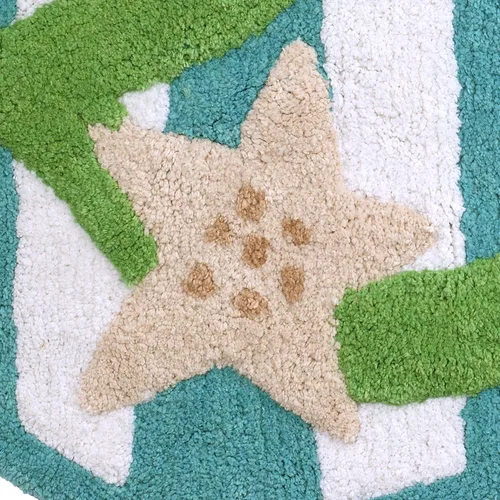 Vista 3 de Avanti Linens - Alfombra de baño, alfombra de baño decorativa, decoración de baño inspirada en la playa (modo playa, 20 x 30 pulgadas)