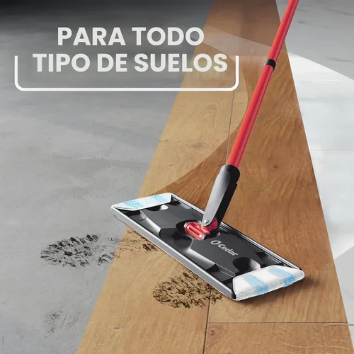 Vista 9 de O-Cedar Almohadillas de trapeador originales H2prO (paquete de 2) Lavable a máquina Recambios reutilizables Repuestos de cabezal de fregona
