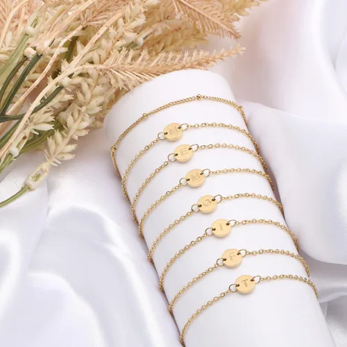 Vista 4 de Oro Delicado para mujeres, adolescentes y niñas Chapado en oro de 14 quilates
