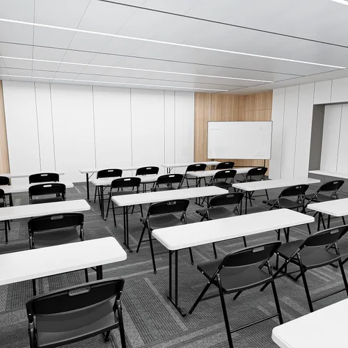 Vista 2 de VINGLI Sillas plegables, silla plegable de plástico, capacidad de hasta 350 libras, asientos portátiles para interiores y exteriores, eventos, Negro