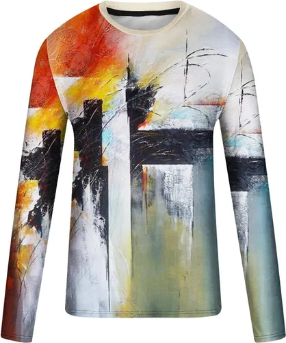 Vista 4 de Camisetas para hombre, con estampado divertido, casual, holgadas, cuello redondo, ajuste muscular, gimnasio, entrenamiento, atlética, 2023