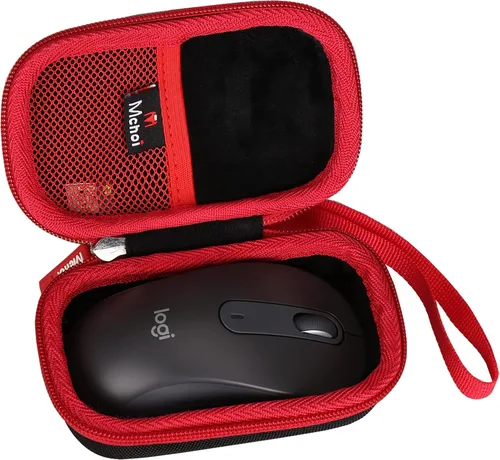 Vista 2 de Mchoi Estuche rígido de viaje adecuado para mouse inalámbrico Logitech Signature M650 L/M550 L, solo funda
