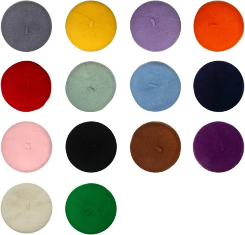 Vista 4 de Gorras de boina para perro Boinas para gatos Moda para las cuatro estaciones Graciosas y cómodas de lana Gorra para mascotas (Negro)