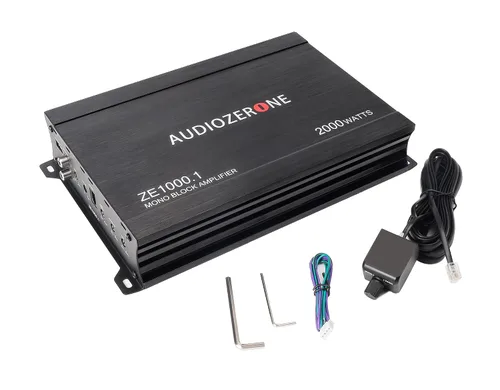 Vista 6 de Amplificador de audio para automóvil ZE1000.1 2000W Monoblock Class D MOSFET Subwoofer Audio, 1-4 Ohm estable, paso bajo crossover, fuente