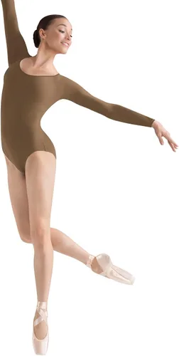 Vista 19 de Bloch Leotardo de baile para mujer Lepsi de manga larga Negro