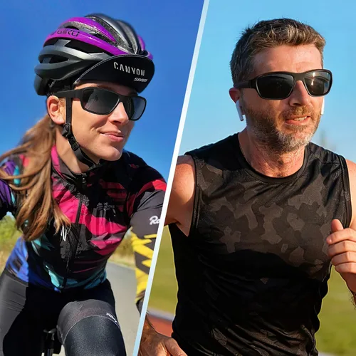 Vista 6 de Dollger Lentes de sol deportivos polarizados para hombres y mujeres, protección UV400, para correr, pesca, ciclismo, conducción, golf