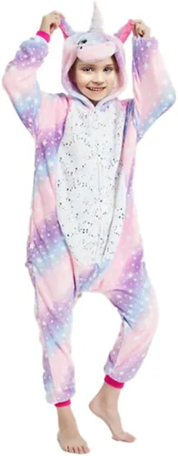 Vista 6 de UVIPC Pijama de unicornio de Navidad para adultos, para mujer, unicornio, fiesta de Navidad, cosplay, cremallera