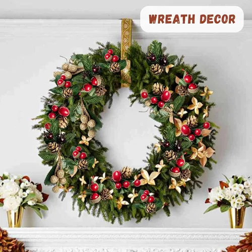 Vista 4 de 20 PCS Christmas Artificial Berry Picks Decor for Crafts Gift Wrapping