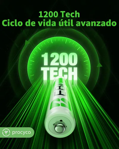 Vista 3 de EBL Baterías recargables AAA, 8 unidades, Ni-MH 1100mAh 1.2V Triple A baterías para controles remotos dispositivos electrónicos domésticos