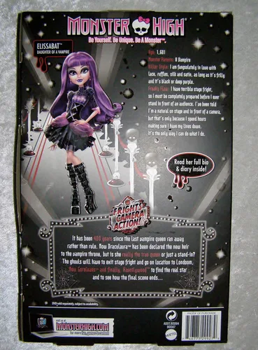 Vista 7 de Mattel Monster High Frights, Camera, Action! Muñeca Elissabat