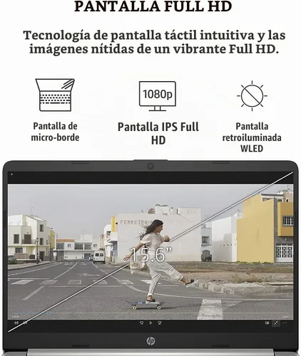 Vista 3 de HP Computadora portátil, pantalla táctil Full HD de 15.6", Intel Core i7-1165G7, 16 GB de RAM, SSD PCIe de 1 TB, teclado retroiluminado, lector