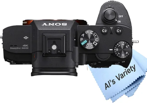 Vista 7 de Sony A7 III con lentes de 1.102-2.756 in + 2.165-8.268 in + lente de 16.535-31.496 in + tarjeta de velocidad extrema de 128 GB, agarre en U