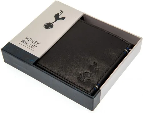 Vista 4 de Tottenham Hotspur Cartera cosida de cuero FC (talla única) (negro)