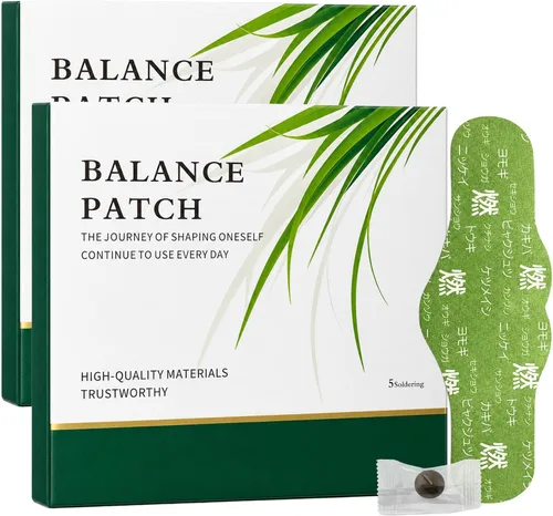 Vista 10 de Parche de equilibrio de hierbas japonesas, ingredientes a base de plantas, diseño adhesivo cómodo, fácil uso tópico, 3 cajas, 15 parches (3)