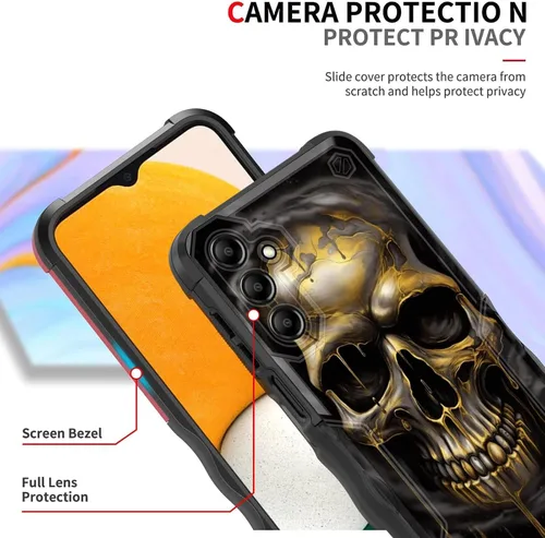 Vista 1007 de Funda para Galaxy A14 5G, [Doble Capa][Protección contra Caídas de Grado Militar de 10 Pies] [Antideslizante] Funda Resistente a Prueba de Golpes