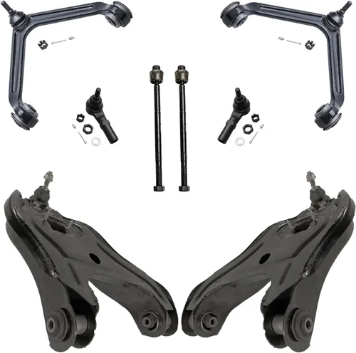 Vista 135 de Detroit Axle - Kit de brazos de control de extremo de 8 piezas para Toyota 2001-2003 Highlander 2002-2003 Camry Lexus ES300, 2 conjuntos de brazos