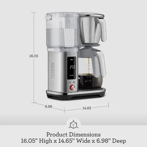 Vista 6 de Breville Máquina de café de goteo Luxe BDC415BTR, trufa negra, jarra de vidrio