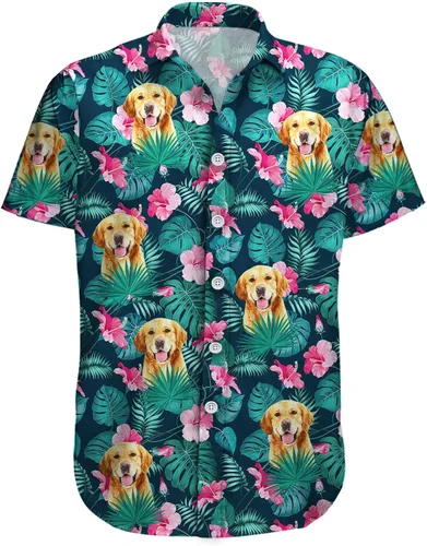 Vista 3 de GEPOS Camisa con botones para hombre Parent Dog 1