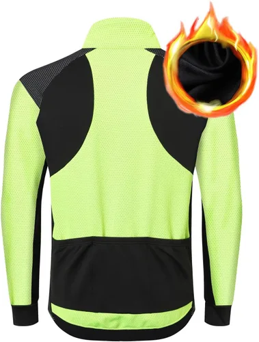 Vista 2 de UGLY FROG Cycling Bike Jackets for Men Winter Thermal Running Jacket Windproof Breathable Reflective