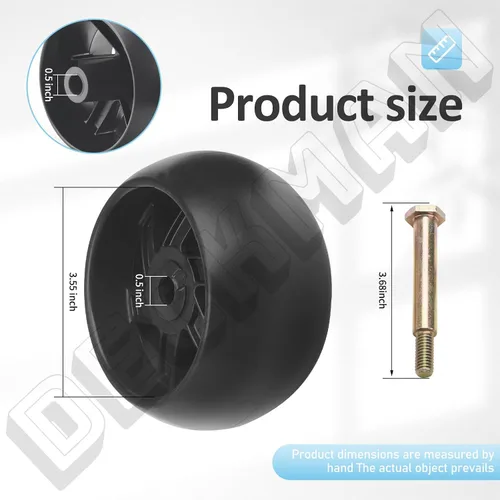 Vista 2 de 525509501 532181040 Rueda de calibre de plataforma de cortacésped con kit de soporte, kit de soporte de rueda de calibre de cubierta de 42 pulgadas
