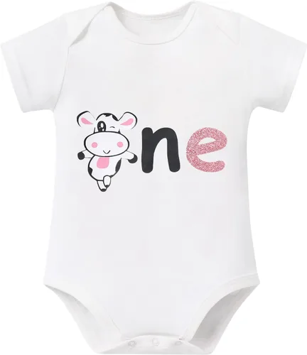 Vista 4 de AWIBMK Conjunto de ropa de 3 piezas para bebé niña de primer cumpleaños con falda tutú, diadema para el primer cumpleaños