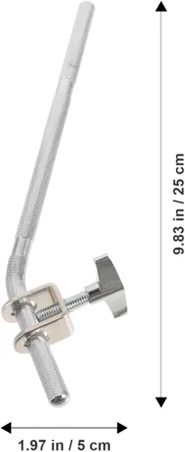 Vista 2 de ABOOFAN Soporte de montaje para tambor de cencerro de extensión de barra de extensión de cencerro, soporte de cencerro, extensión de hardware