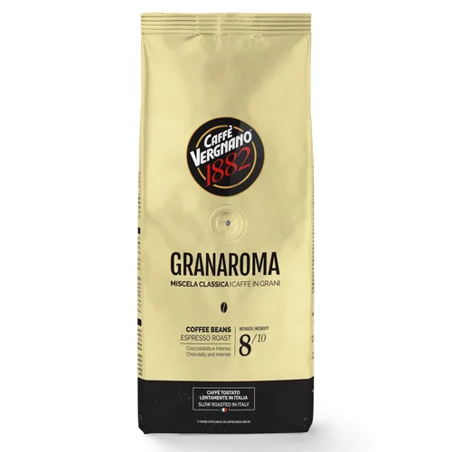 Vista 19 de Caffe Vergnano 1882 Antica Bottega Espresso de grano entero arábica tostado medio – Granos de café italianos chocolate, nueces y notas de caramelo