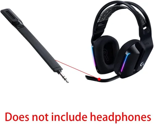 Vista 5 de HUYUN Micrófono de reemplazo de micrófono de aislamiento de ruido de sonido de cristal compatible con auriculares Logit G733 Lightspeed RGB