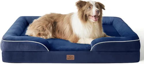 Vista 100 de Bedsure - Cama para gatos de interior, sofá cama lavable para perros muy pequeños, espuma de soporte con funda extraíble y lavable, forro Gris