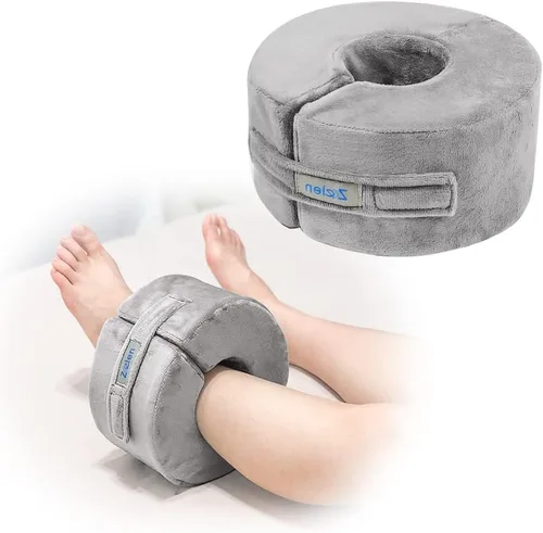 Vista 8 de Zelen Almohada de elevación de pie, talón de tobillo, cuña elevadora, almohada médica de tobillo para cama, dolor de presión, úlcera para dormir