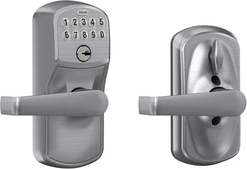 Vista 32 de SCHLAGE FE595VCAM716ACC FE595VCAM/ACC 716 cerradura de teclado para puerta, con manija Accent, flexible, bronce envejecido