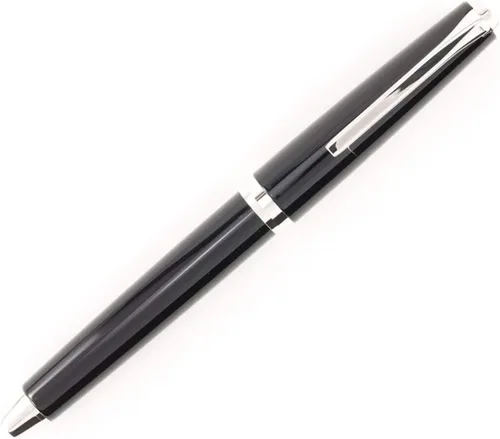 Vista 5 de PILOT Pluma estilográfica Metal Falcon Collection, barril negro, punta extrafina (60461)
