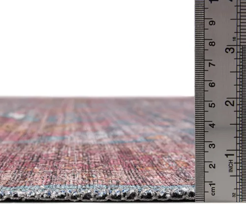 Vista 2 de Unique Loom Mangata Collection - Alfombra de área - Morgan (rectangular 2' 0" x 3' 0", azul antiguo/gris)