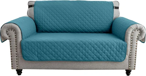 Vista 23 de MIFXIN Funda reversible para sofá, impermeable, antideslizante, lavable, con correa elástica, protector de muebles para mascotas, perros y niños