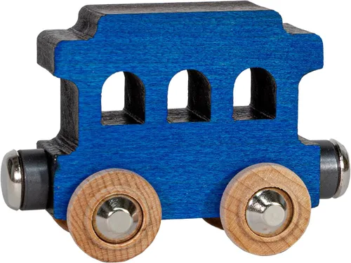 Vista 2 de Maple Landmark NameTrains - Carrito fabricado en Estados Unidos (azul)