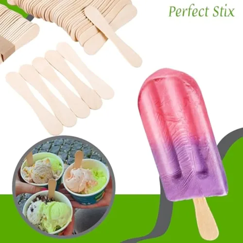 Vista 4 de Perfect Stix. Cucharas catadoras de madera. De 3,5 pulgadas de longitud (Paquete de 1000)