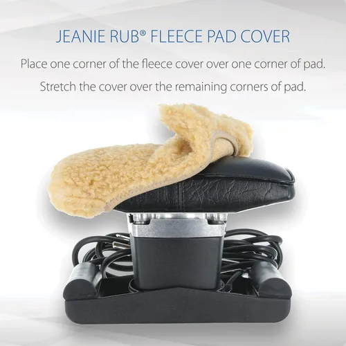Vista 5 de Core Products Jeanie Rub Masajeador de velocidad variable - Combo de cubierta de forro polar