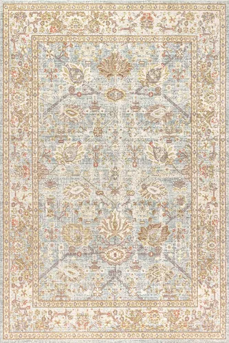 Vista 3 de JONATHAN Y Alba Modern Faded Peshawar - Alfombra para interiores, 3 x 5 pies, de transición, tradicional, fácil de limpiar para sala de estar