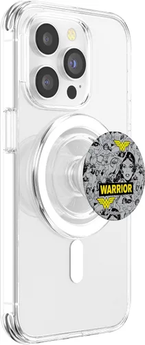 Vista 3 de Wonder Woman Warrior Pattern PopSockets MagSafe PopGrip para iPhone