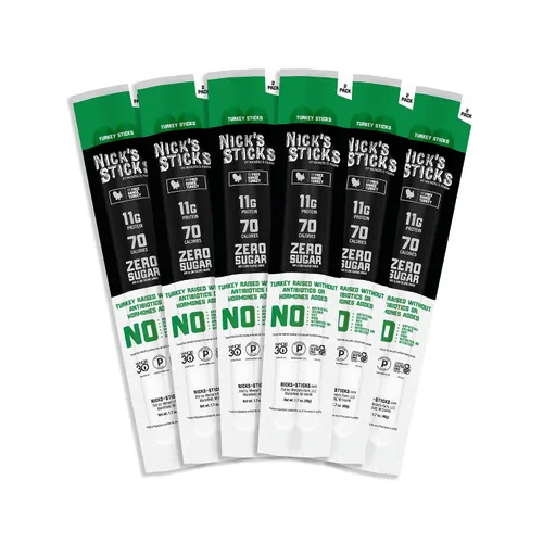 Vista 7 de Nick's Sticks 100% de carne de res alimentada con hierba - sin gluten - aprobados para paleo, keto, whole30 - sin azúcar, soya, antibióticos u