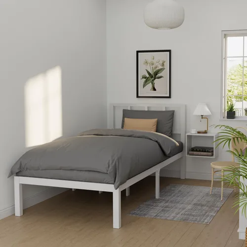 Vista 17 de Base de cama de bambú de tamaño individual con plataforma de madera, estructura sólida y estable con listones antideslizantes, cama alta,