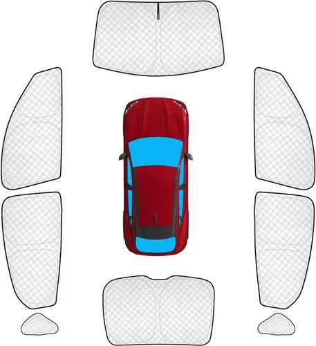 Vista 119 de KMF 6 piezas de parasoles gruesos para Mazda 3 Hatchback (No Sedán) 2014-2018 Accesorios, parasoles completos para parabrisas y ventanas de coche